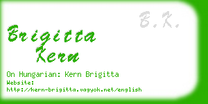 brigitta kern business card